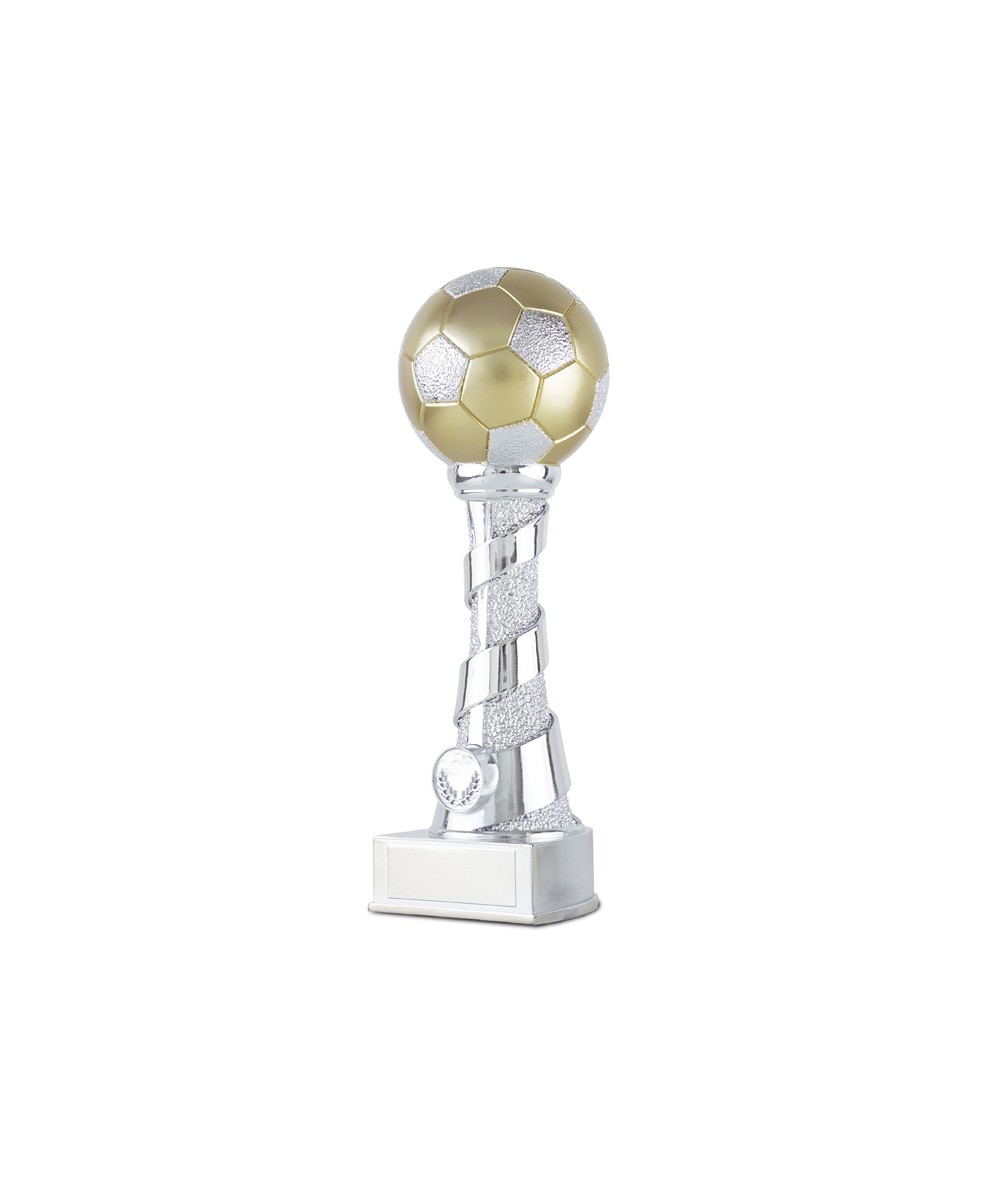 Trofeo in resina con pallone da calcio